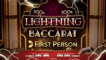 【テーブルゲーム】ライトニングバカラ First Person の遊び方